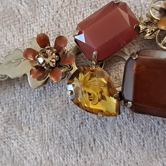 Bohm Squirrel Swarovski Crystal Gold Necklace Cottagecore Statement Whimsical - Picture 3 of 5